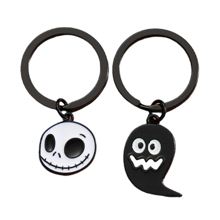 Wholesale Halloween Cartoon Bat Ghost Zinc Alloy Keychain